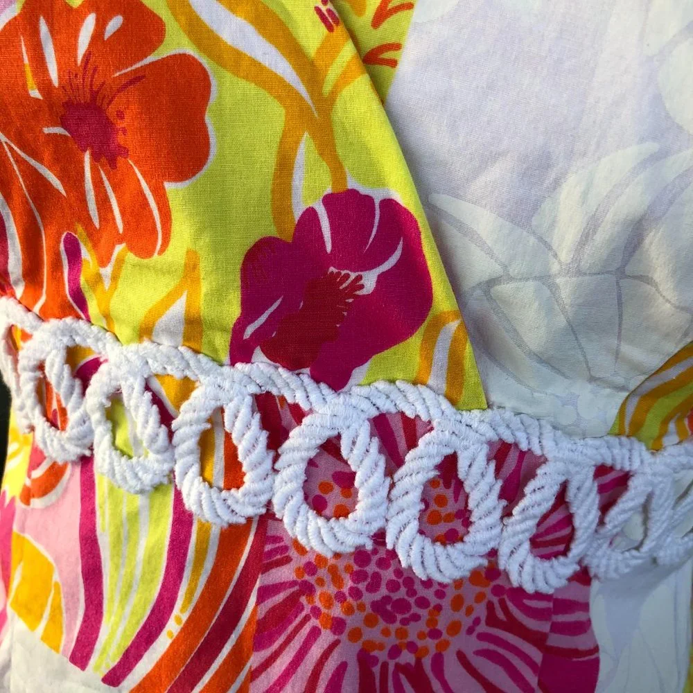 LILLY PULITIZER Vintage Ladies Tie-Back Halter Top - Size 6 - Picture 4 of 10